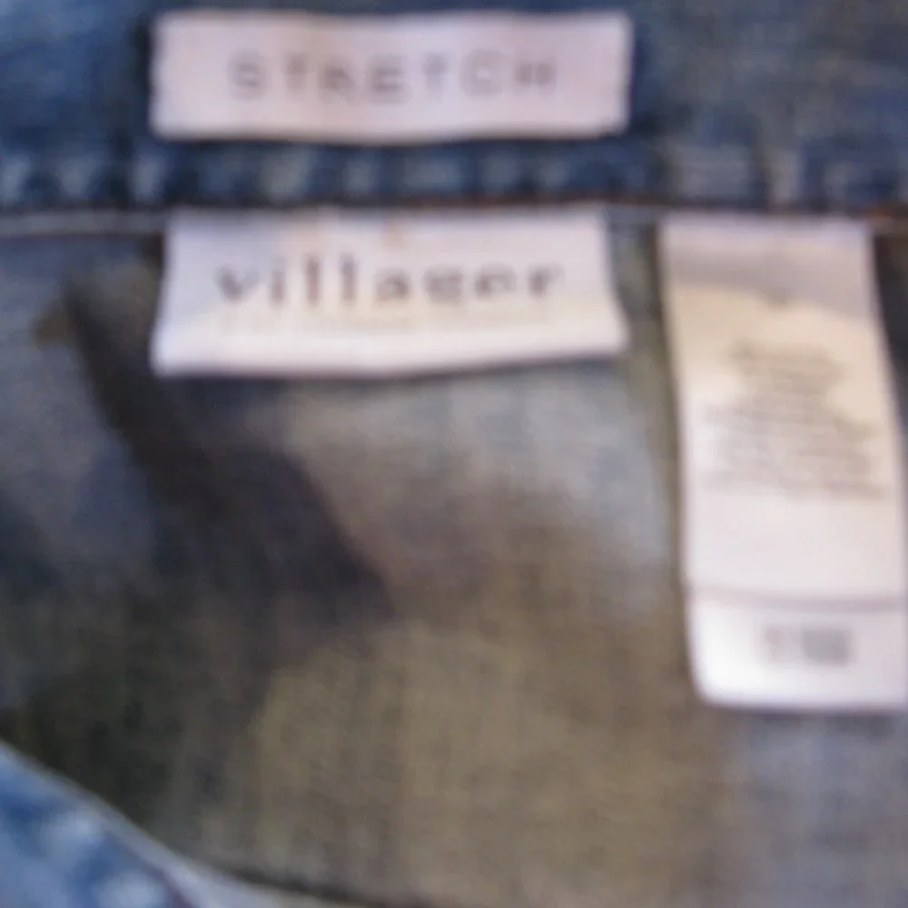 Villager Stretch Blue Jean Jacket Size 10 - Picture 7 of 7